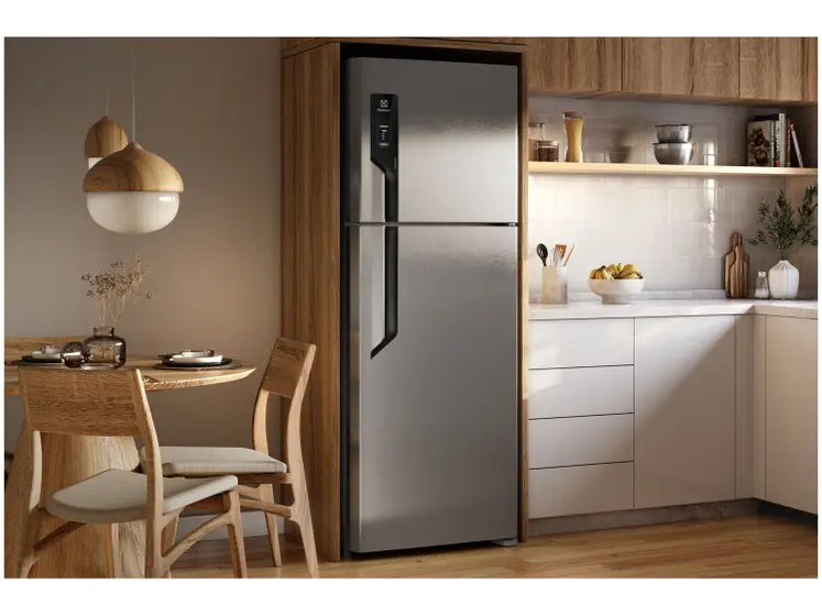 Geladeira/Refrigerador Electrolux Frost Free Duplex Inox Look 480L Efficient TF71S