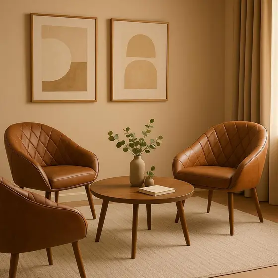 Kit 2 Cadeiras Estofada Com Encosto Para Sala De Jantar E Escritorio - Maxi Do Brasil